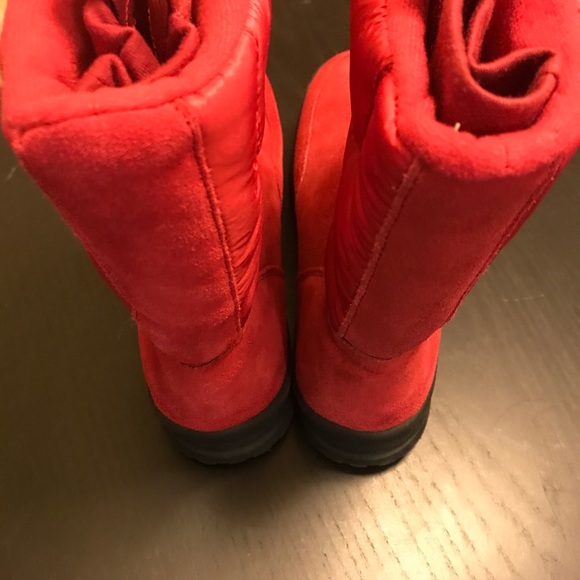 Land’s End Snow Après-ski Boots - Womens Size 6 - Red - Picture 6 of 6